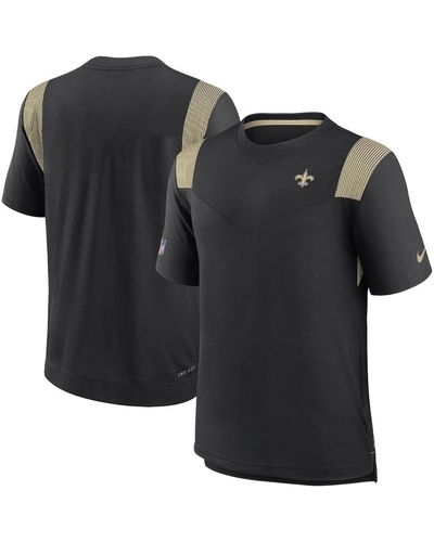 Nike New Orleans Saints Sideline Tonal Logo Performance Player T-shirt - Black