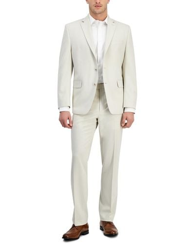 Perry Ellis Modern-fit Solid Nested Suits - Multicolor