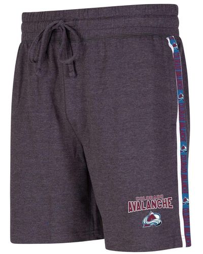 Concepts Sport Colorado Avalanche Team Stripe Shorts - Purple