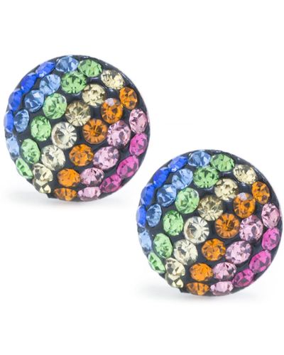 Giani Bernini Crystal Pave Stud Earrings - Multicolor