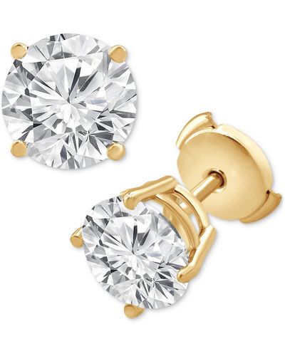 Badgley Mischka Certified Lab Grown Diamond Stud Earrings (5 Ct. T.w. - Metallic