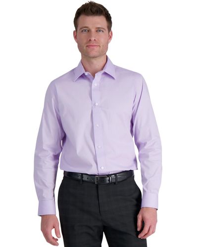 Haggar Classic-fit Premium Comfort Dress Shirt - Purple