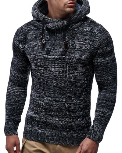 Leif Nelson Knitted Sweater - Black