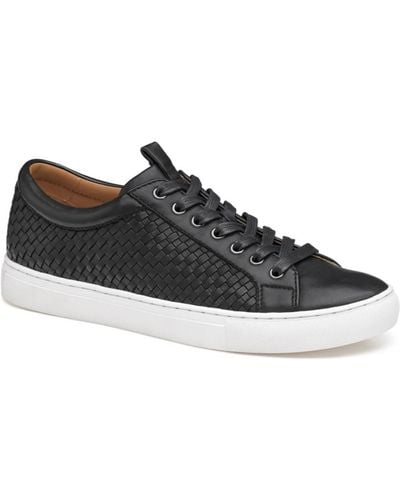 Johnston & Murphy Banks Woven Lace-to-toe Lace-up Sneakers - Black