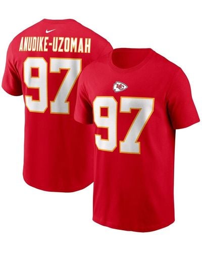 Nike Travis Kelce Kansas City Chiefs Player Name And Number T-shirt - Red