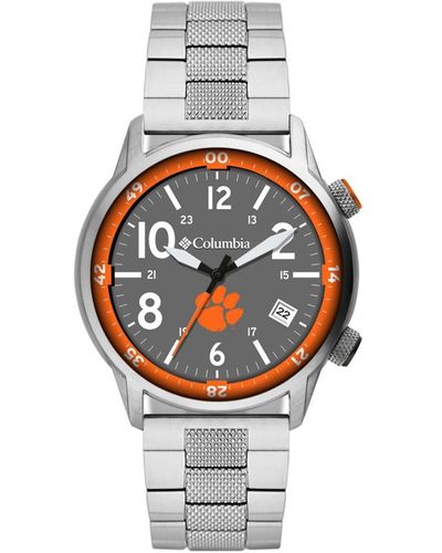 Columbia Outbacker Clemson Stainless Steel Bracelet Watch 45mm - Metallic