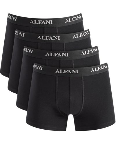 Alfani 4-pk. Moisture-wicking Cotton Trunks - Black
