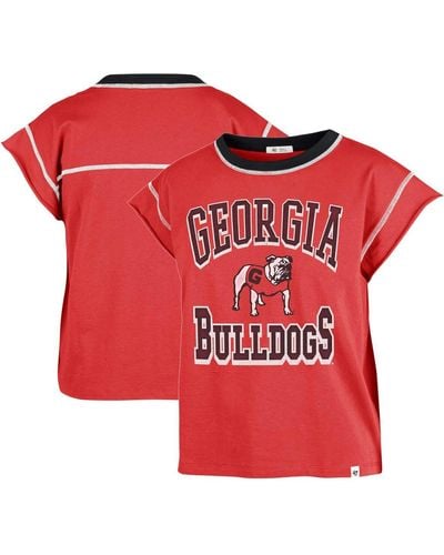 '47 Georgia Bulldogs Sound Up Maya Cutoff T-shirt - Red