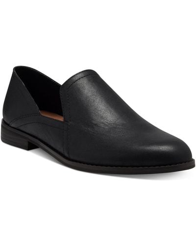 Lucky Brand Ellopy Cutout Flat Loafers - Black
