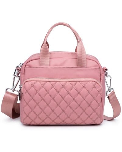 Sol and Solene Duality Quilted Cell Phone Crossbody - Nude