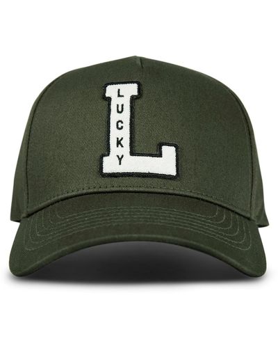 Lucky Brand Vintage Embroidered Baseball Cap - Green