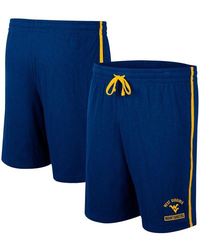Colosseum Athletics West Virginia Mountaineers Thunder Slub Shorts - Blue
