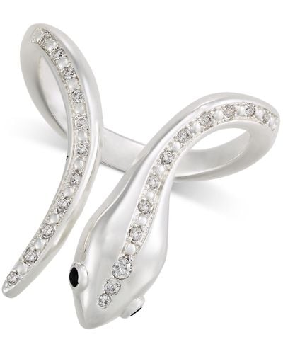 INC International Concepts Tone Crystal Snake Ring - White