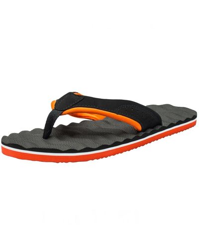 Alpine Swiss Flip Flops Lightweight Eva Comfort Sandals Thongs Beach Shoes - Black