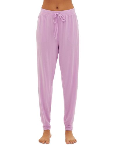 Gap Drawstring-waist Jogger Pajama Pants - Purple