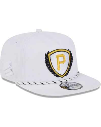 KTZ Pittsburgh Pirates Golfer Tee 9fifty Snapback Hat - White