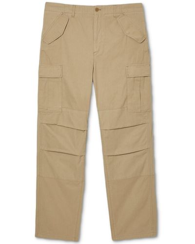 Lacoste Straight-fit Twill Cargo Chino Pants - Natural