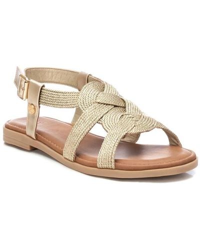Xti Braided Flat Sandals By - Natural