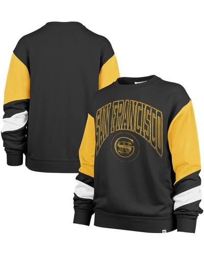 '47 Golden State Warriors 2023/24 City Edition Nova Crew Sweatshirt - Black