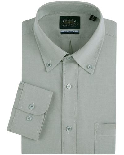 Eagle Stretch Neck Pinpoint Oxford Shirt - Green