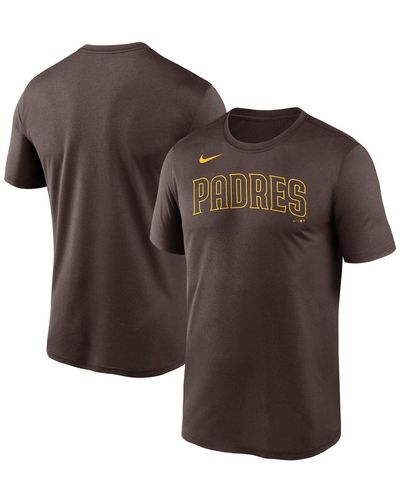 Nike San Diego Padres Wordmark Legend T-shirt - Brown