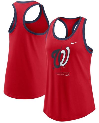 Nike Washington Nationals Tech Tank Top - Red