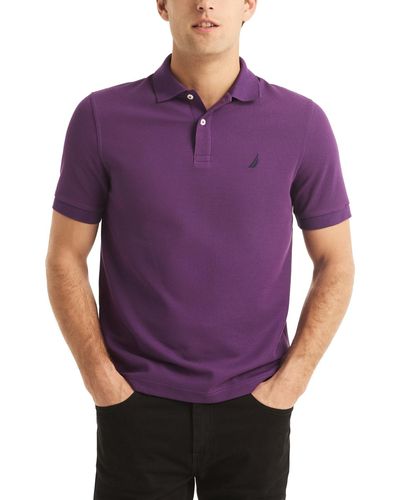 Nautica Classic-fit Deck Polo Shirt - Purple