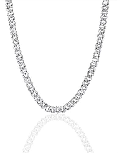 OMA THE LABEL Frosty Link Collection 9mm Necklace - Metallic