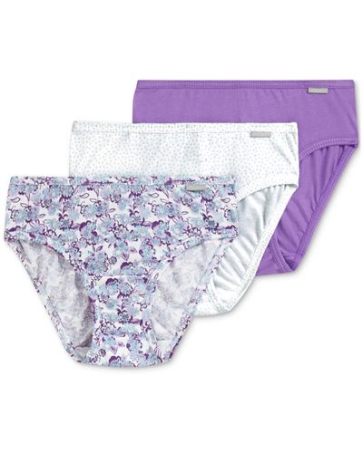 Jockey Elance Bikini Underwear 3 Pack 1489 - Purple
