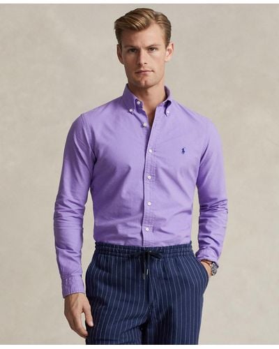 Polo Ralph Lauren The Iconic Cotton Oxford Shirt - Purple