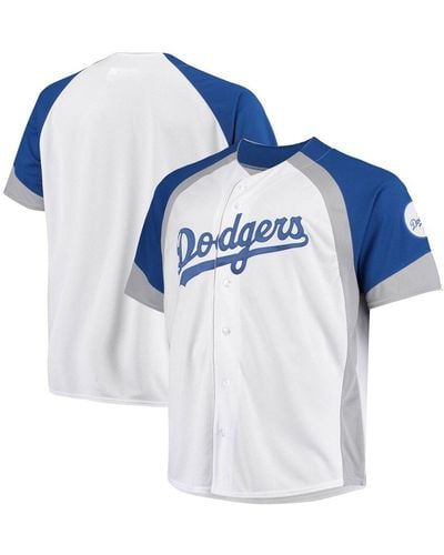 Men's Majestic Jackie Robinson Light Blue Brooklyn Dodgers Big & Tall  Cooperstown Collection Cool Base Replica Player Jersey