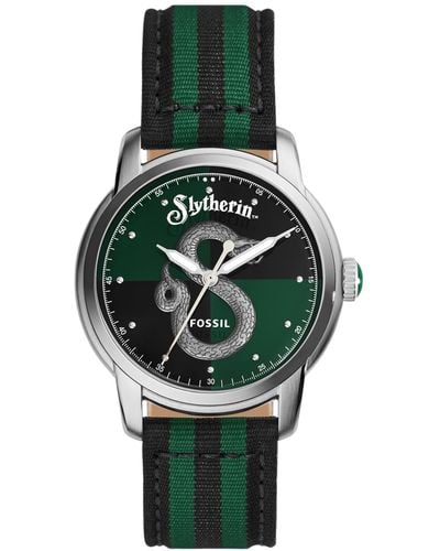 Fossil Limited Edition Harry Potter Slytherin Green Nylon Strap Watch