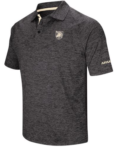 Colosseum Athletics Army Knights Big And Tall Down Swing Polo Shirt - Gray
