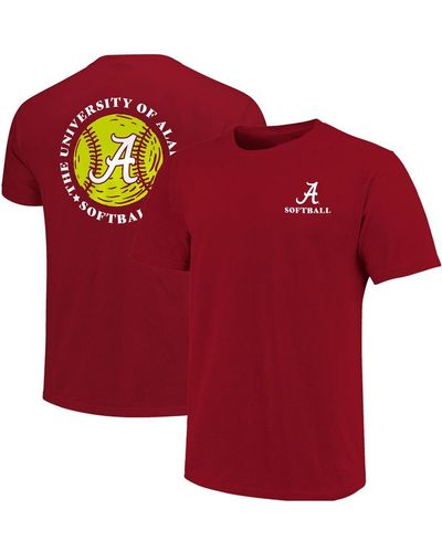 Image One Alabama Tide Softball Seal T-shirt - Red
