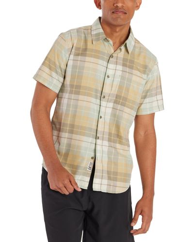 Marmot Aerobora Patterned Button-up Short-sleeve Shirt - Natural