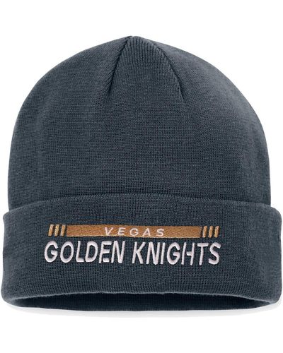 Fanatics Vegas Golden Knights Authentic Pro Rink Cuffed Knit Hat - Blue
