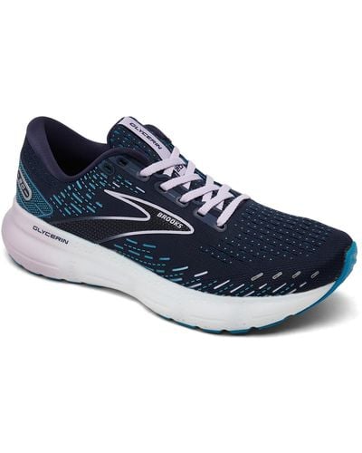 Brooks Glycerin 20 Running Sneakers From Finish Line - Blue