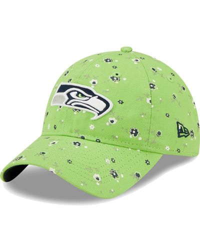 KTZ Seattle Seahawks Floral 9twenty Adjustable Hat - Green