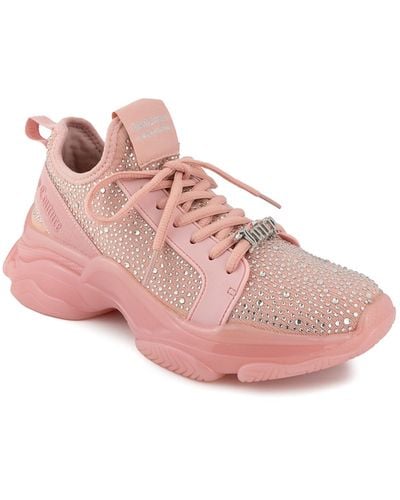 Juicy Couture Adana Lace-up Sneakers - Pink