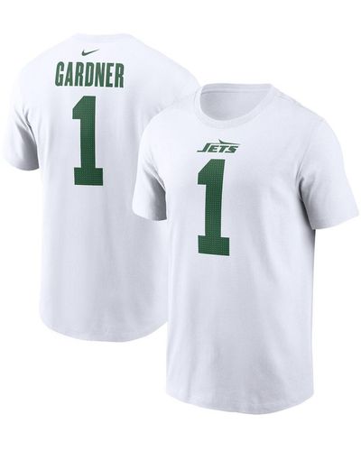 Nike Ahmad Sauce Gardner New York Jets Legacy Player Name And Number T-shirt - White