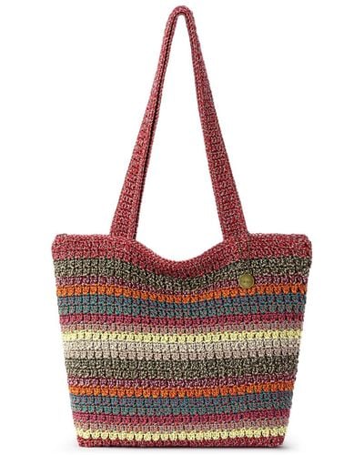 The Sak Casual Classics Crochet Large Tote - Red