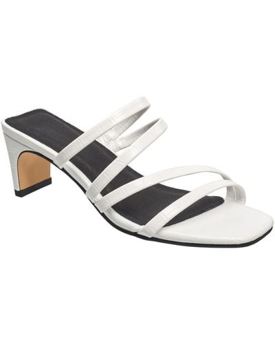French Connection Parker Heeled Sandals - White