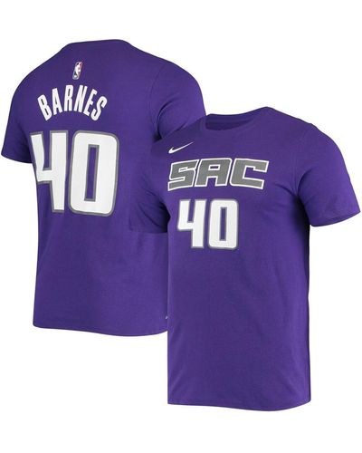 Nike Harrison Barnes Sacramento Kings Name And Number Performance T-shirt - Purple