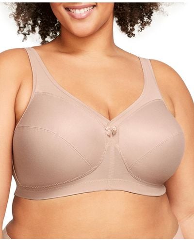 Glamorise Full Figure Plus Size Magiclift Active Wirefree Support Bra - Natural