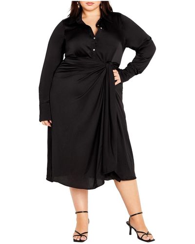 City Chic Plus Size Alena Dress - Black