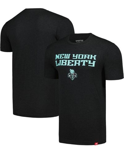 Sportiqe And Distressed New York Liberty Tri-blend T-shirt - Black