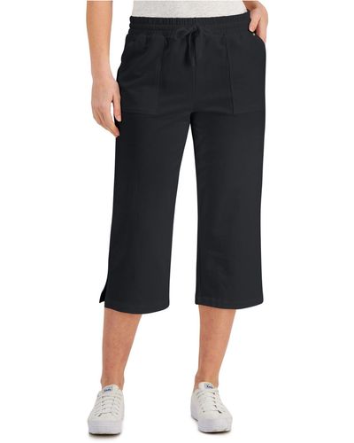 Karen Scott Petite Cotton Seersucker Capri Pants, Created for Macy's -  Macy's