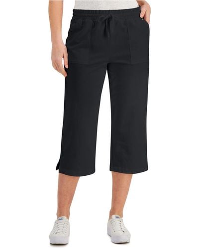 BT-O M-109 {Karen Scott} Black Capri Pants Retail $46.50 PLUS SIZE