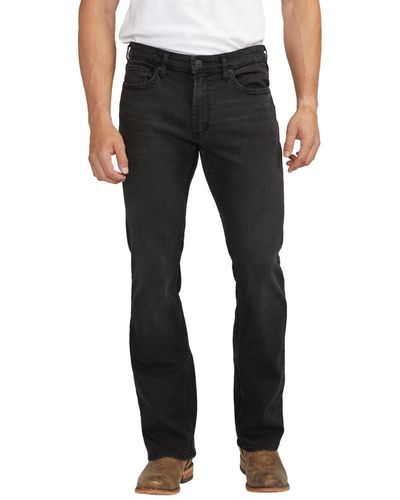 Silver Jeans Co. Jace Slim Fit Bootcut Jeans - Black