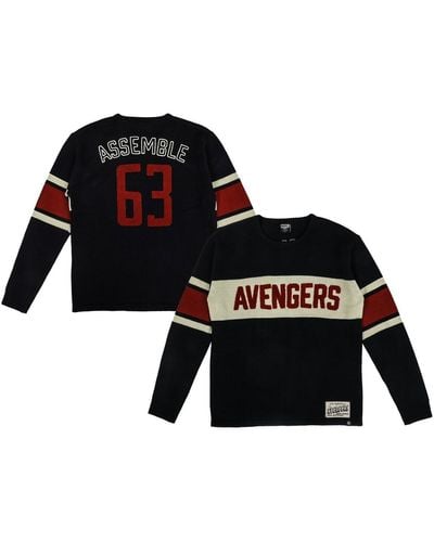 Marvel Avengers Logo Varsity Sweater - Black